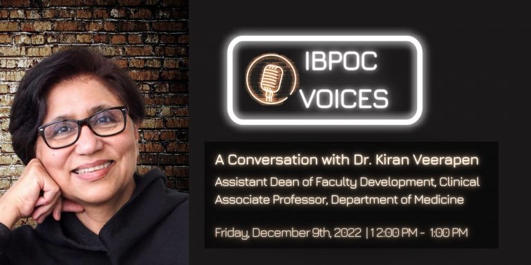 IBPOC Voices: A conversation with Dr. Kiran Veerapen