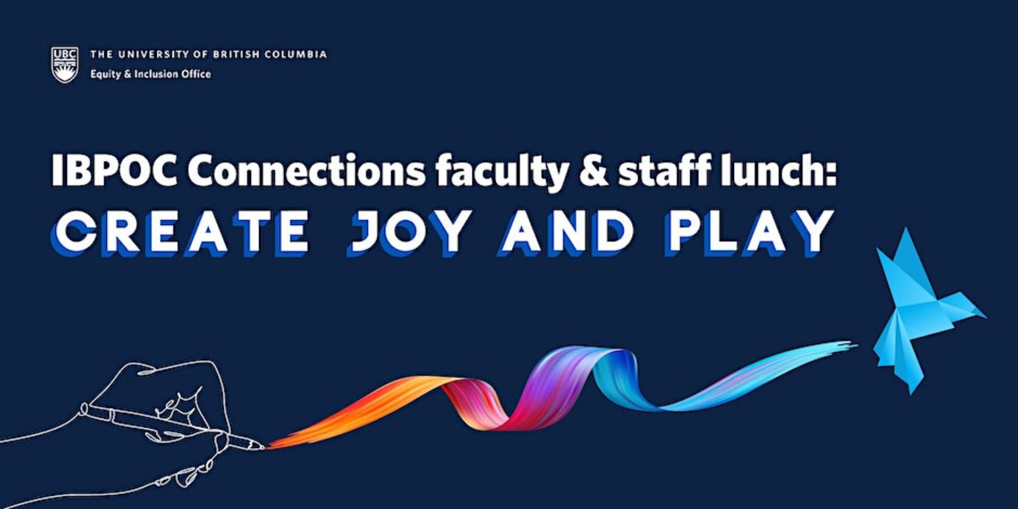 IBPOC Connections faculty & staff lunch: Create joy and play (March 9)