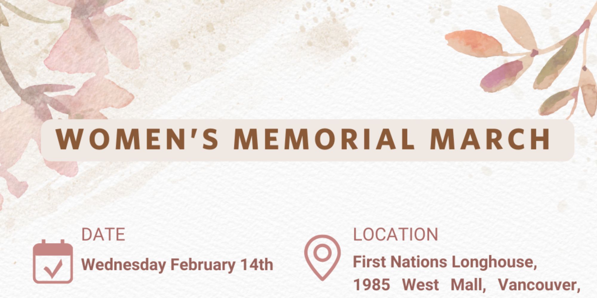 Women’s Memorial March (Feb 14): Honouring the lives of the Missing and Murdered Indigenous Women and Girls
